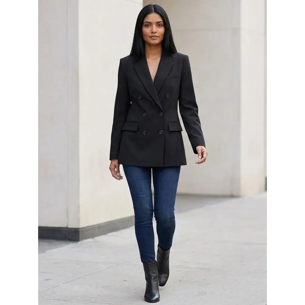 Express Black Blazer Lined Jacket Women Size 8